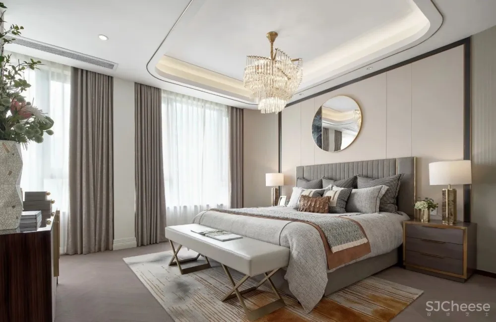 中性色作为空间主色调，搭配以暖温度的姜黄！