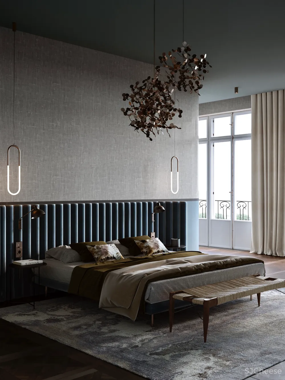 复古轻奢风,诗意般的美宅!