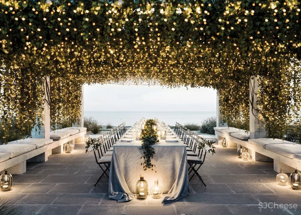 地中海风餐厅,用餐讲究的是环境与心情