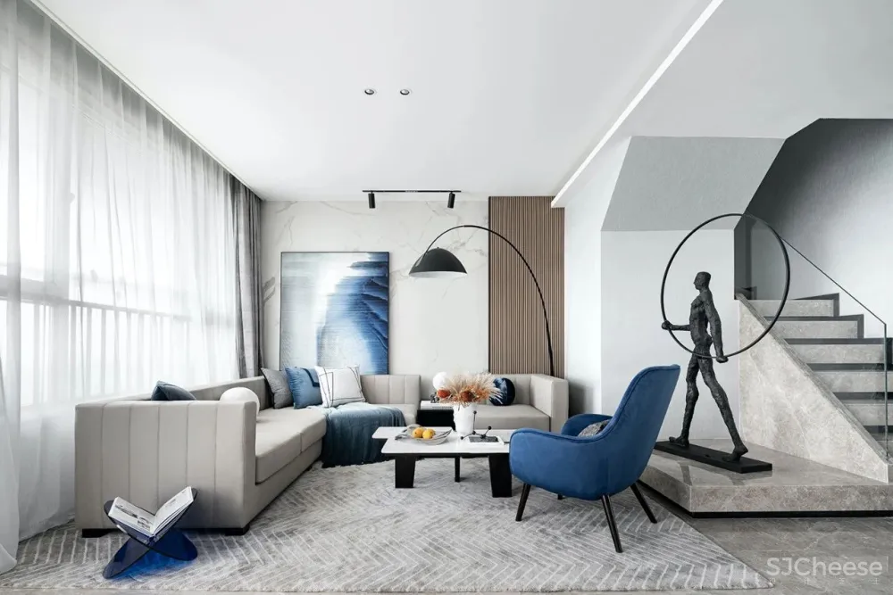 SHD山禾设计|泰安泰岳国风 以经典蓝缔造永恒的家