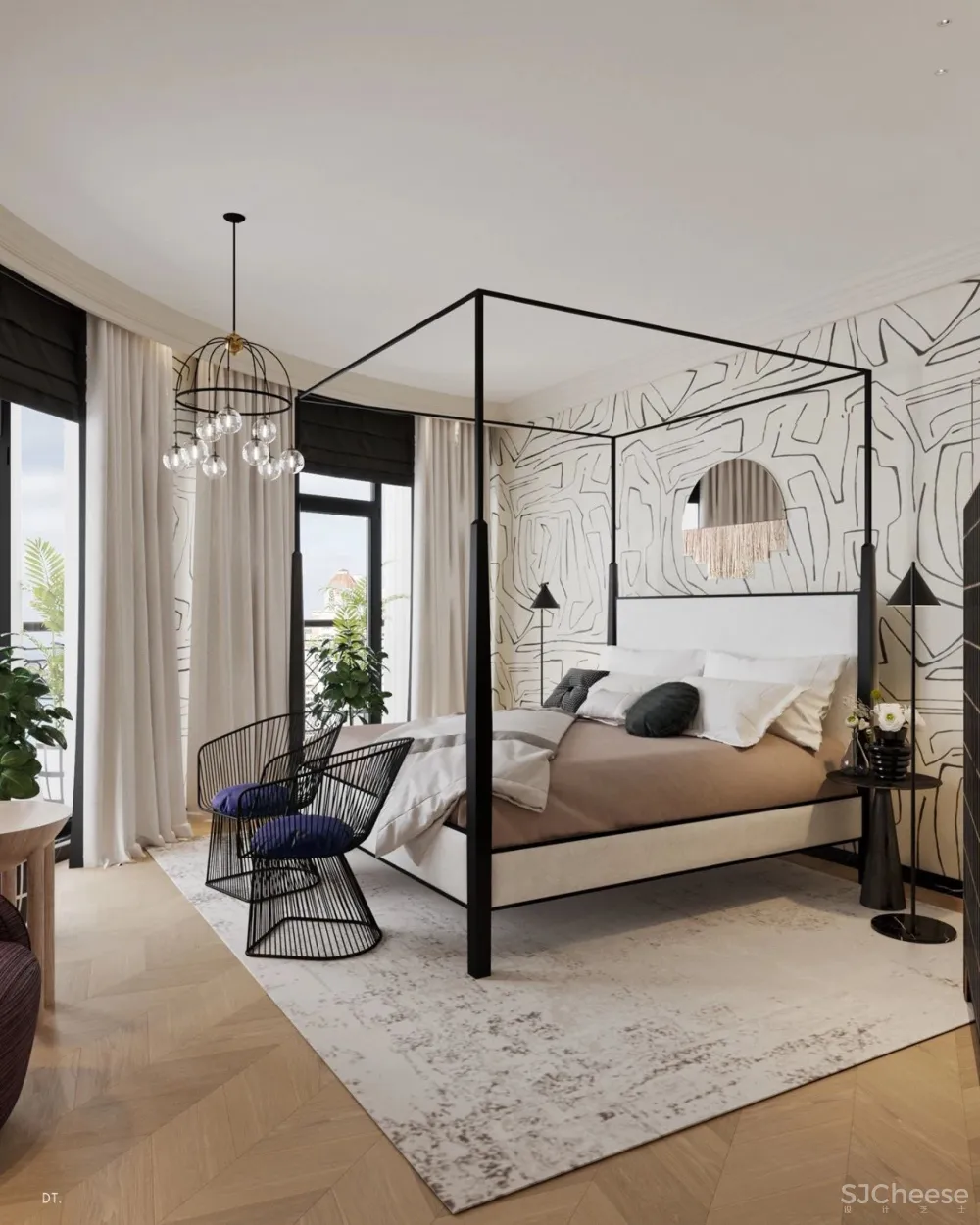 轻奢之美 丨一个空间,两个方案