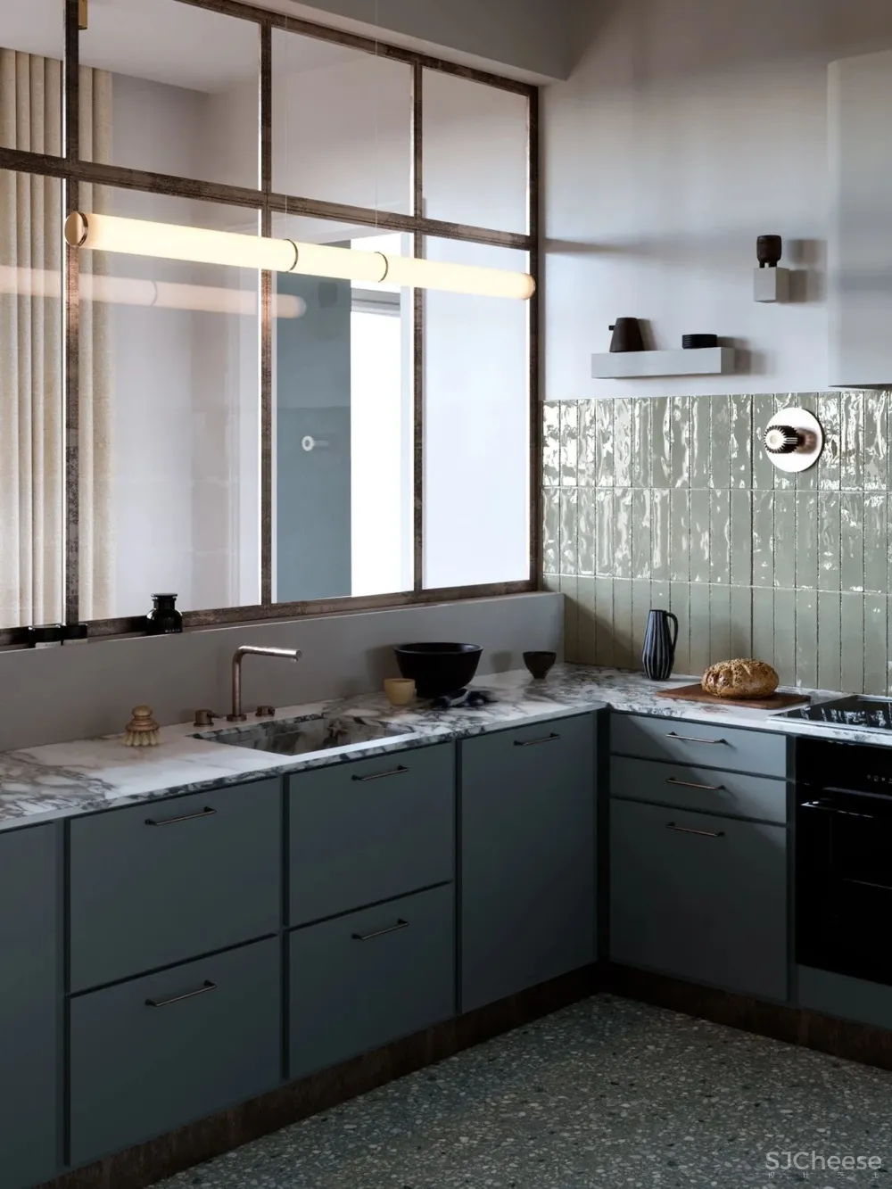 复古轻奢风,诗意般的美宅!