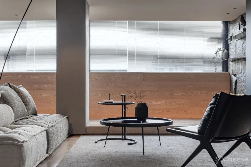 裸墙搭配天然石皮,打造绝美复式空间 云行设计