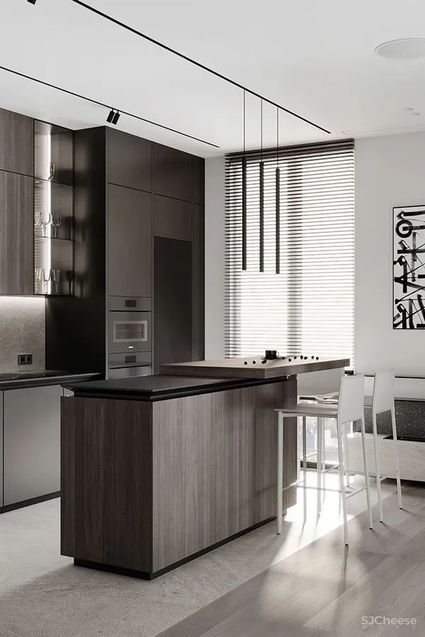 一室户小公寓,从玄关到卧室每个空间都很有设计感!