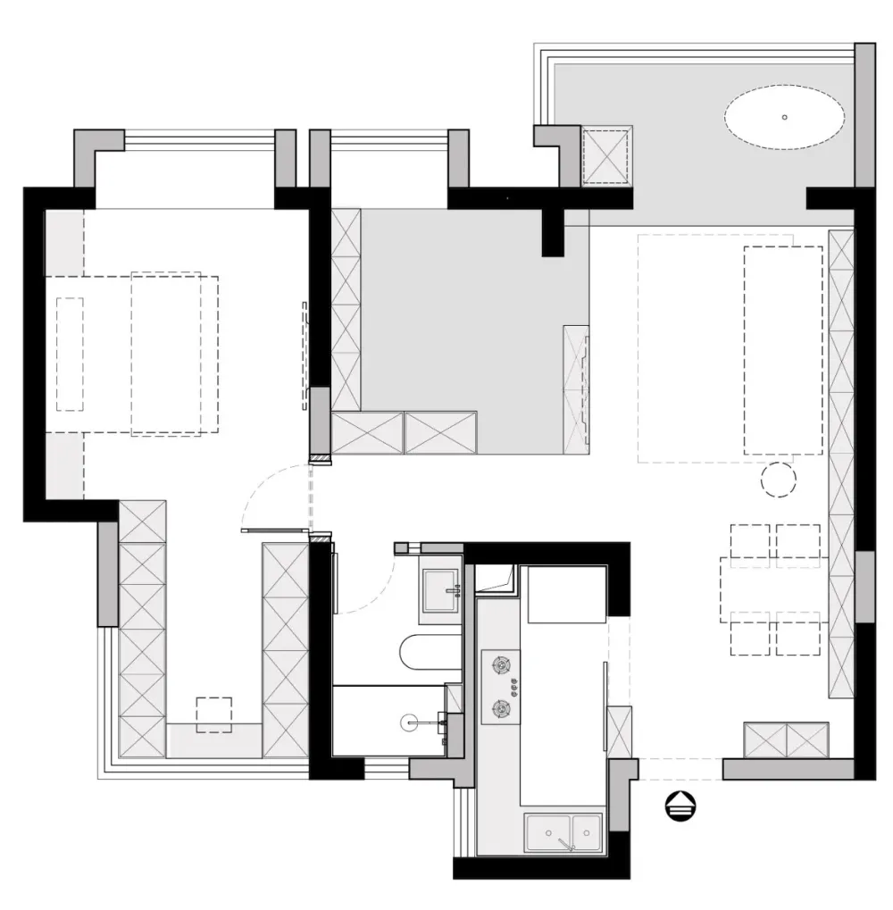界面穿插、体块交叠,层次丰富的多维空间 云行设计