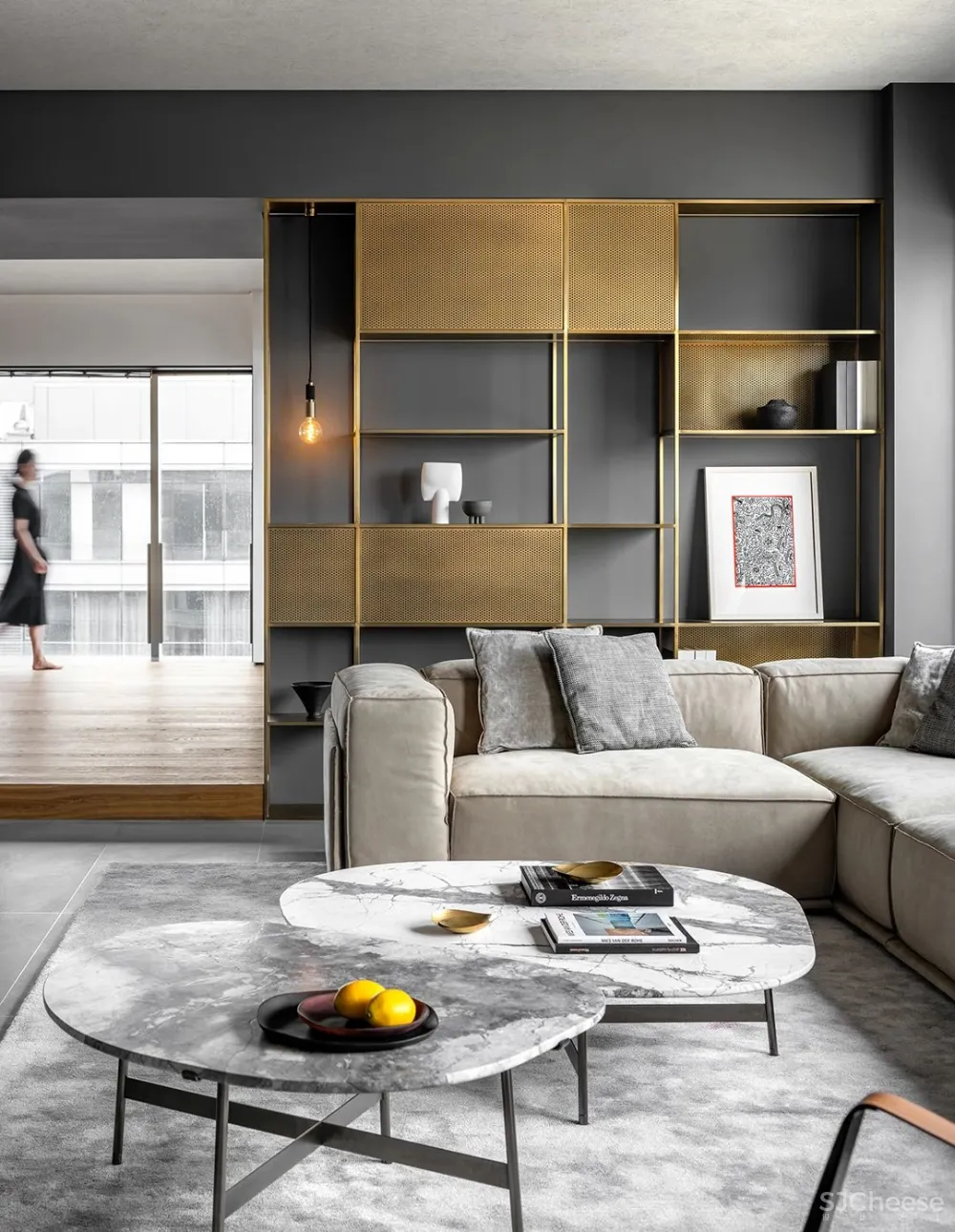 方磊 上海 555 m² 黄浦江畔顶层复式,大道至简,安静优雅!