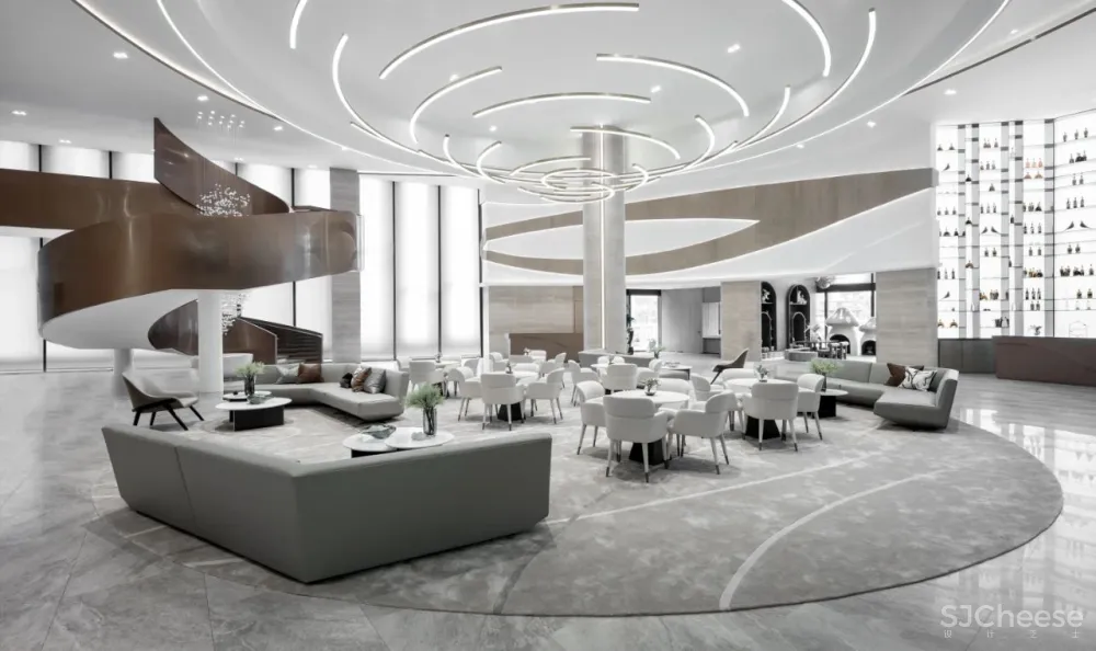 几朵设计 曲线悠游处,光影照花筑