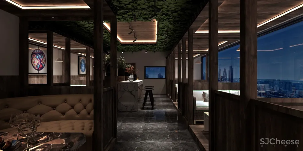 苗寨酒馆“浪酒闲茶”西江店 金戈设计