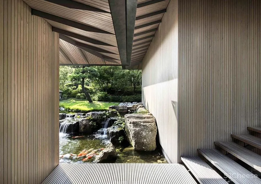 占地5300㎡的东京别墅—宁静舒意的“水樱桃房子” 隈研吾