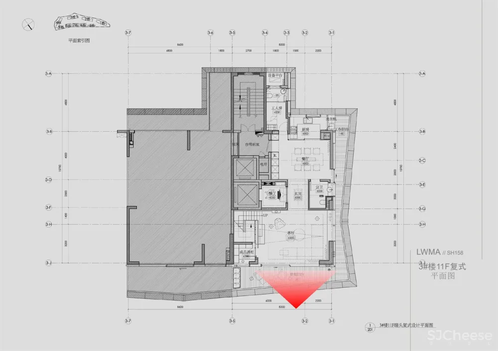 李玮珉+丹健国际-深圳汉京半山公馆复式样板间丨效果图+方案+施工图+材料说明丨215M