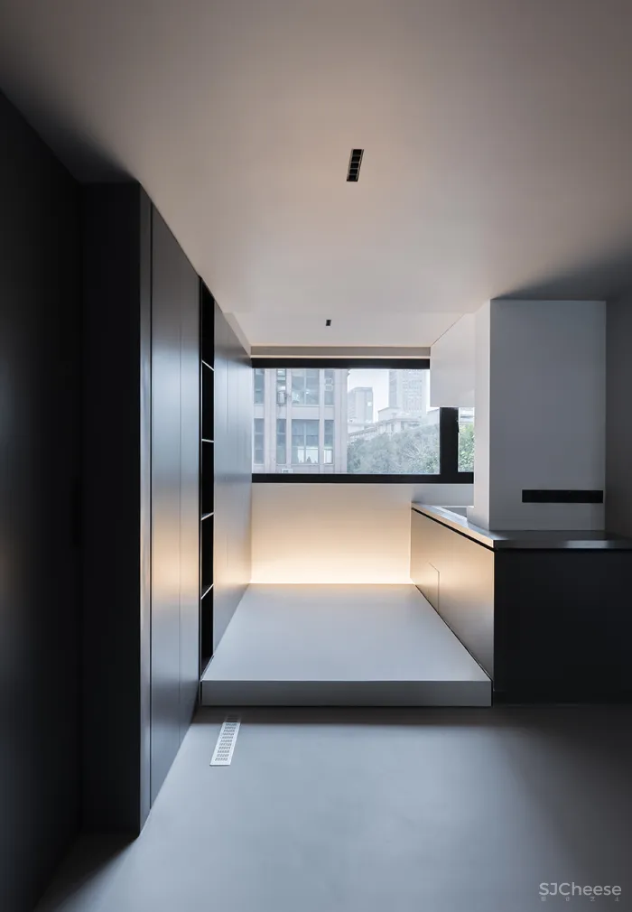 FF DESIGN • 折线｜120平一人居，50度灰的空间独白