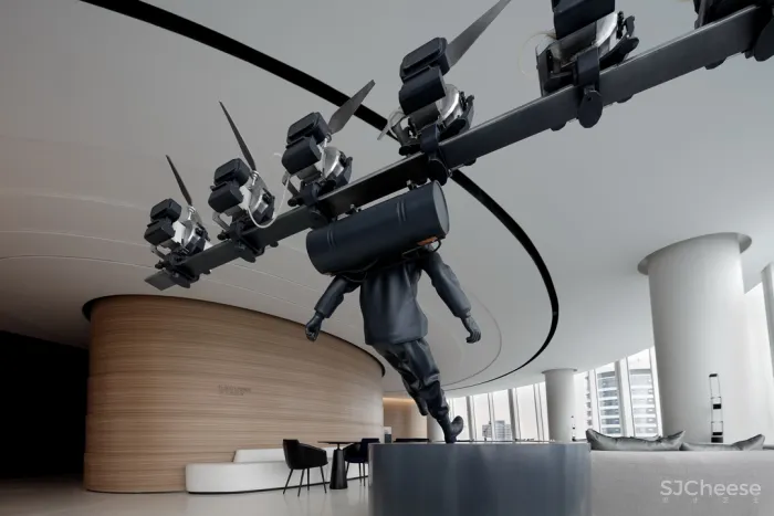 飞行的姿态,1895时光城市展厅 共生形态