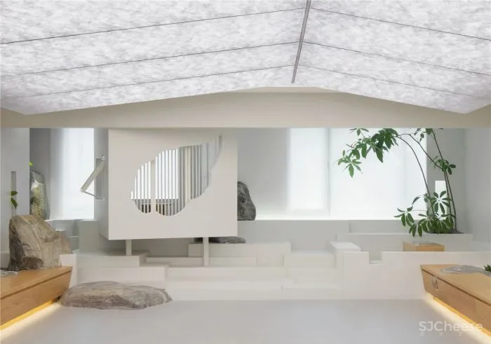 白色为主的空间，一种朴素的处世之道