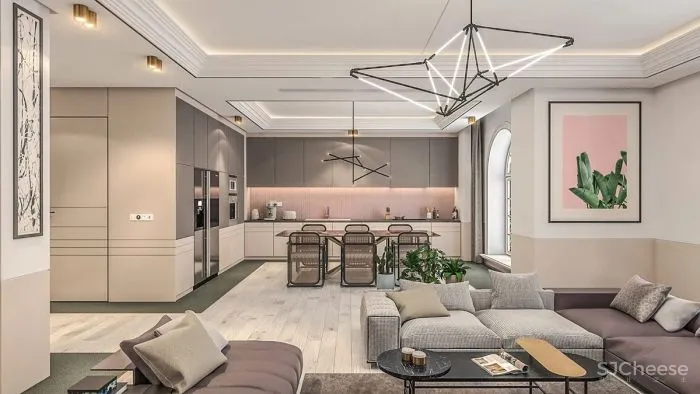 高级-耐看灰粉住宅