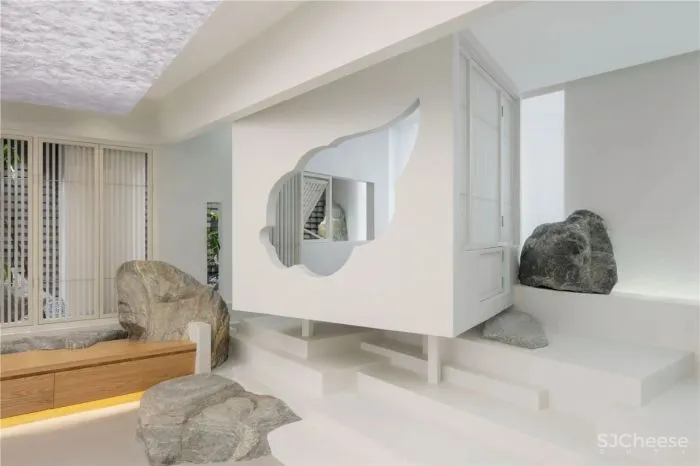 白色为主的空间，一种朴素的处世之道