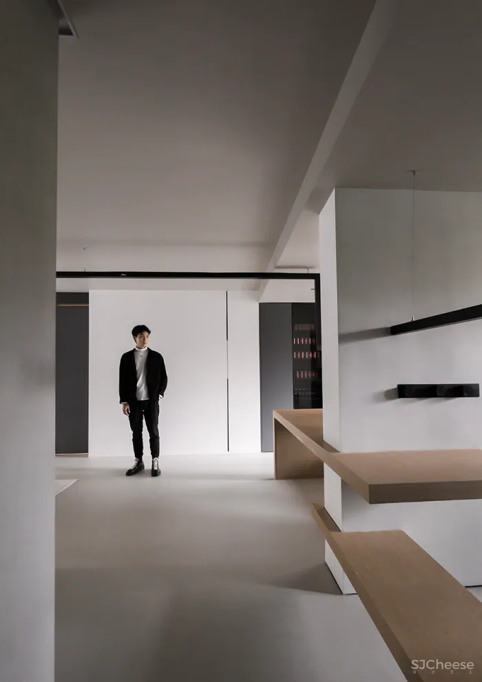 FF DESIGN • 折线｜120平一人居，50度灰的空间独白