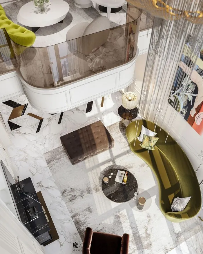 引自然入室,艺术笔触塑造抽象盛宴 魔方