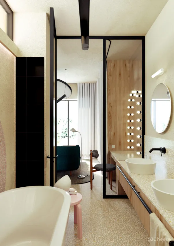 装修 灵感｜最大限度采光，处处都是欢快的颜色设计！