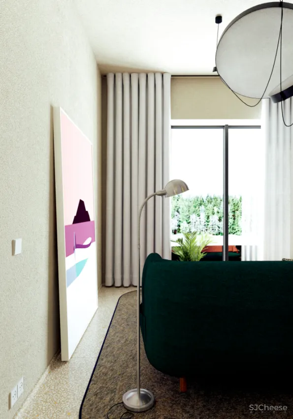 装修 灵感｜最大限度采光，处处都是欢快的颜色设计！