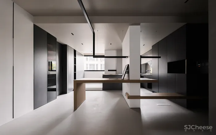 FF DESIGN • 折线｜120平一人居，50度灰的空间独白