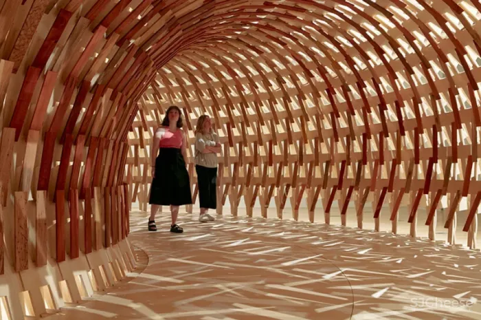 隈研吾新作又把木头玩出新花样!这是要集齐建筑材料的一百种玩法?