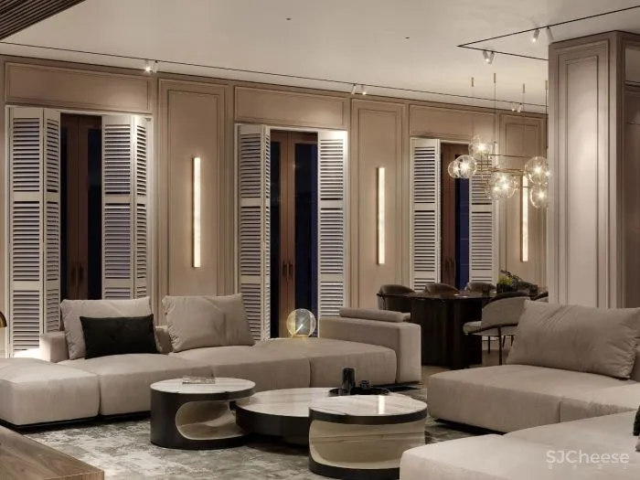 240㎡现代折衷主义,奢尚!