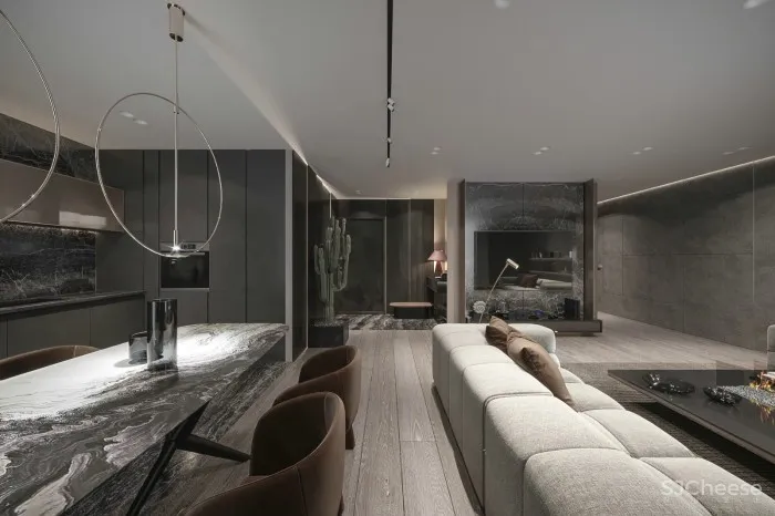 现代大气居所，简而气质的生活居所