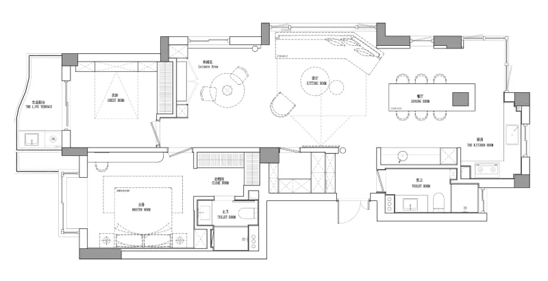微水泥 木饰面,纯粹自然的侘寂格调 菲拉设计
