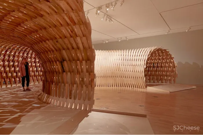 隈研吾新作又把木头玩出新花样!这是要集齐建筑材料的一百种玩法?