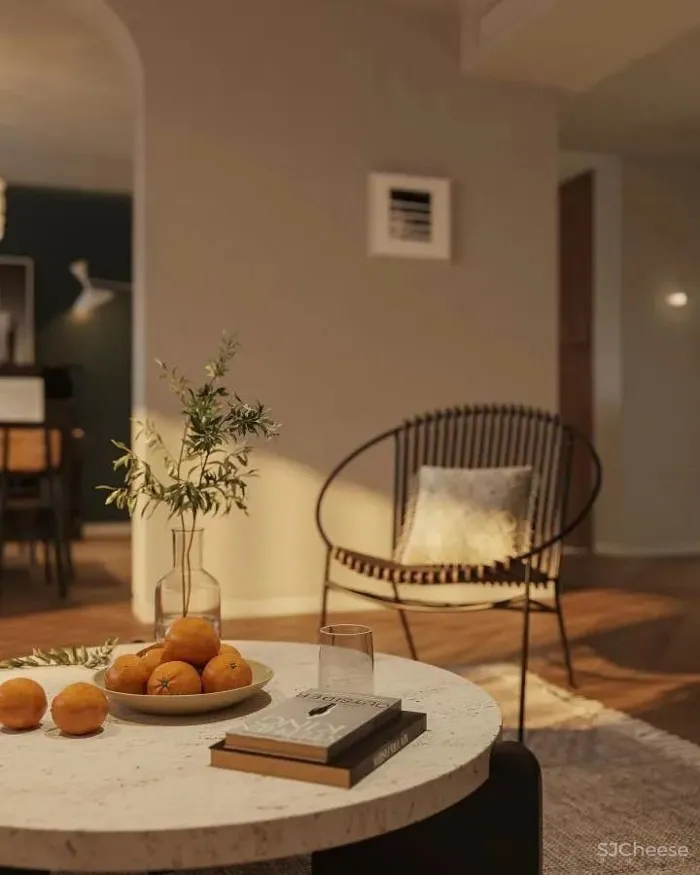 全案设计|论退休后的居住环境是怎样的?暖色系法式复古设计