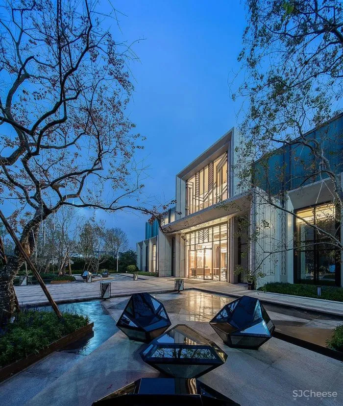 奥迅设计 艺术与场景共舞 佛山方直珑湖湾售楼部