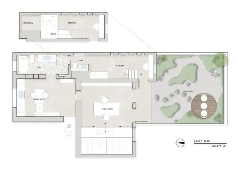 风和树影，重获新生的70㎡上海老洋房 桐话空间