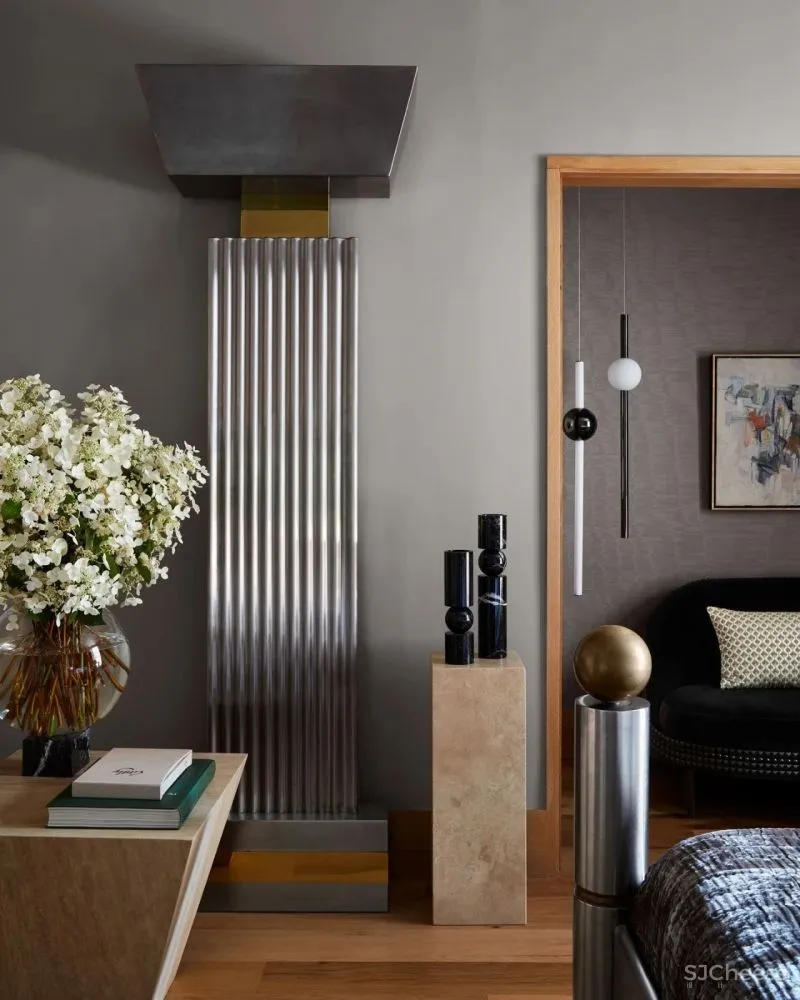 设计师私宅设计,复古时髦的纽约顶层公寓