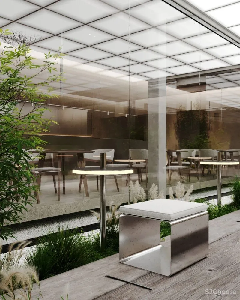 Nikita Riasov新作|体验材质的生活餐馆