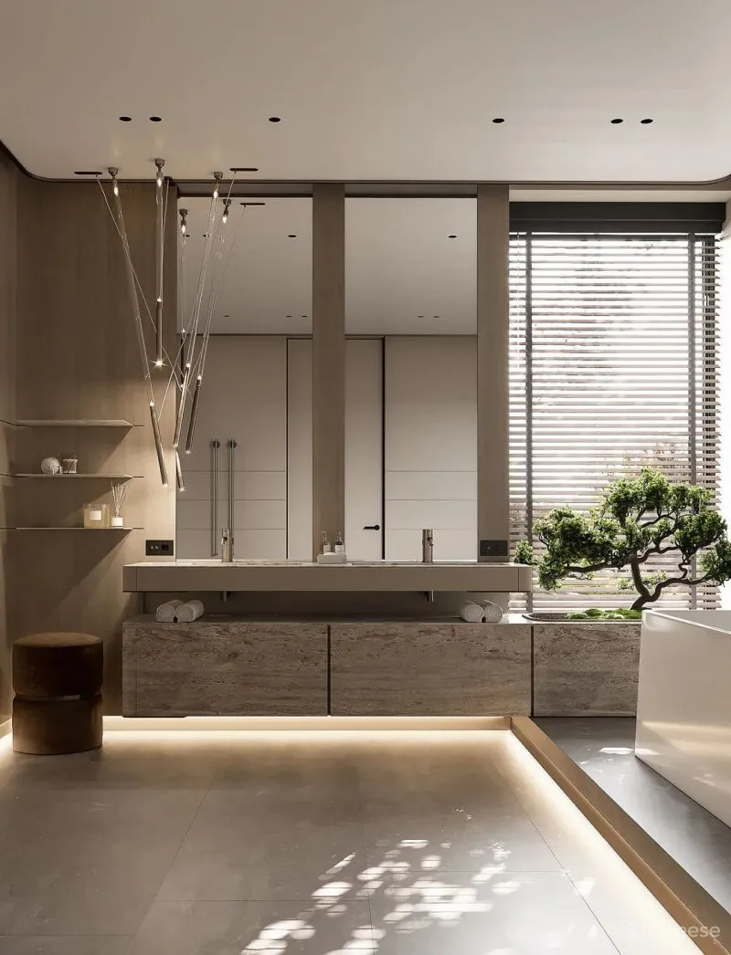 自然色彩的完美融合，优雅舒适的居住空间！