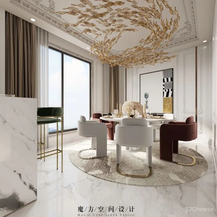 引自然入室,艺术笔触塑造抽象盛宴 魔方