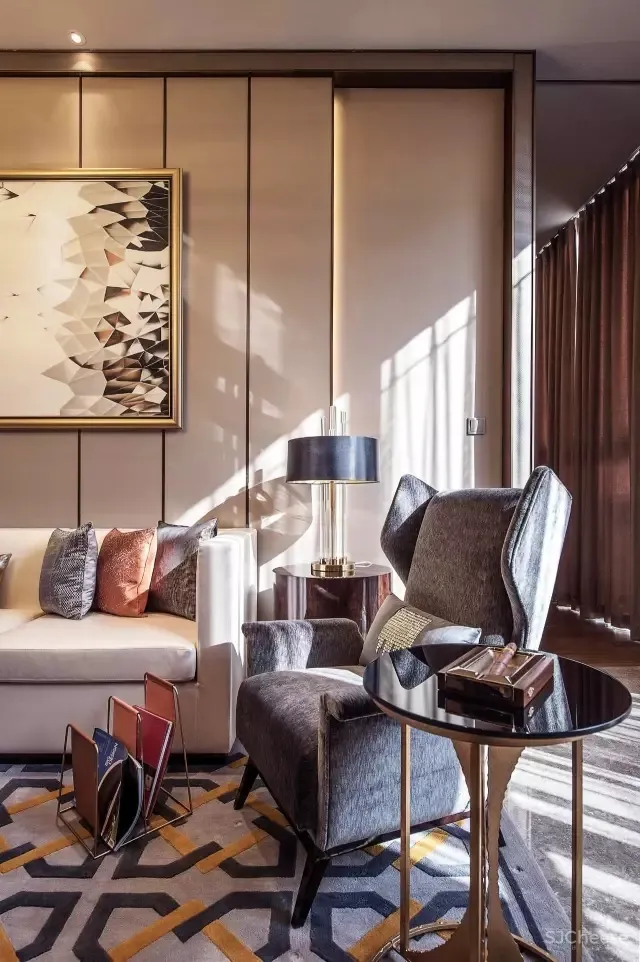 161㎡上海绿地悠唐城天墅样板房设计 飞视设计