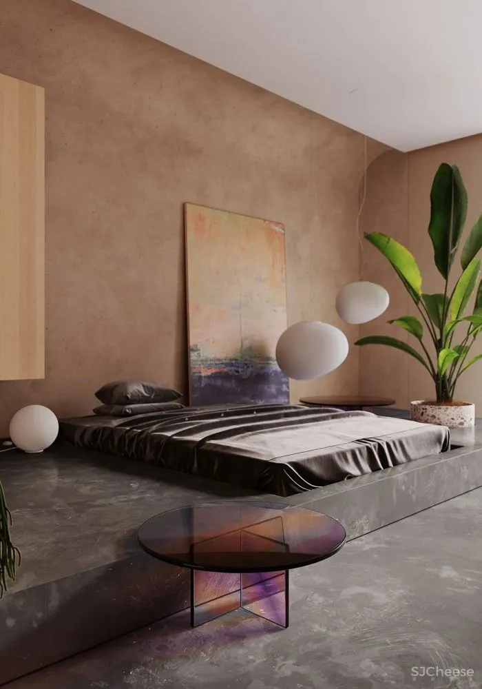 装修 灵感 88㎡米色系公寓，灯饰 彩色玻璃，高级感炸裂！！！