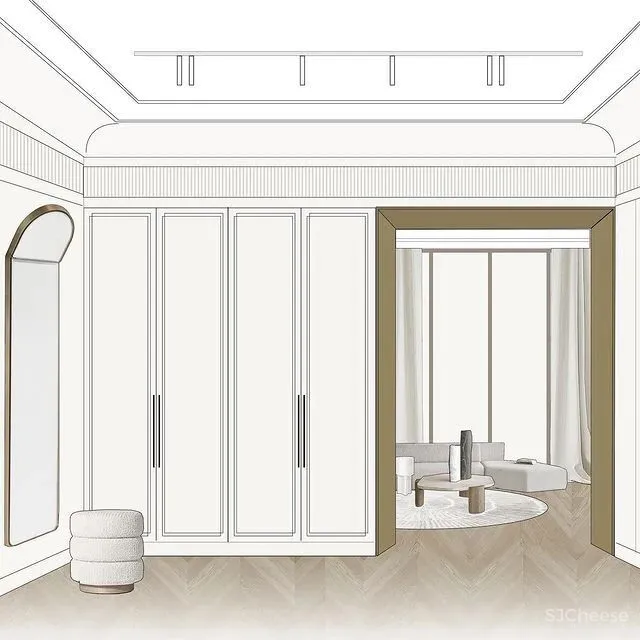 65㎡禁欲主义单身公寓,优雅与克制的协调!