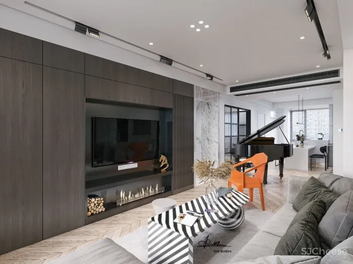 武汉115㎡现代简约风住宅,时尚前卫! Krise设计