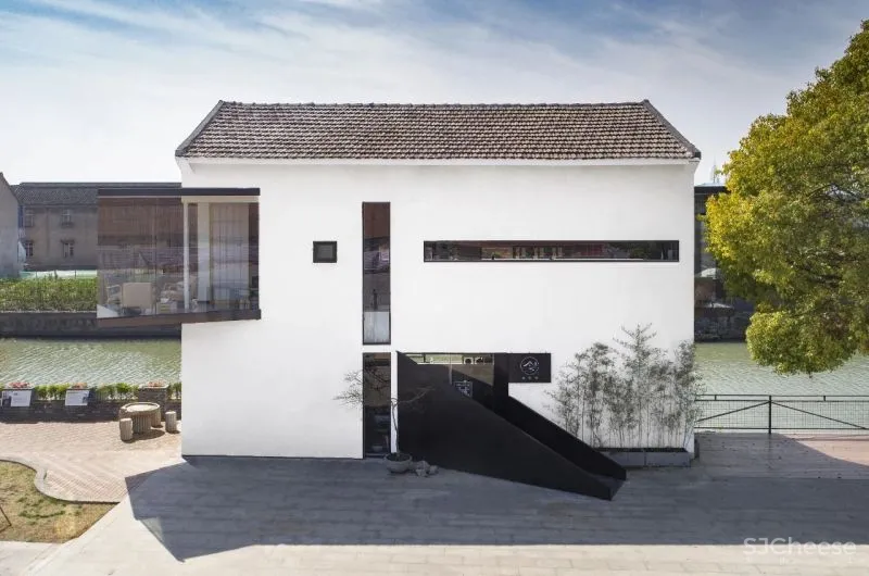 淀川建筑事务所 × 云间粮仓:漂浮在河边的茶室