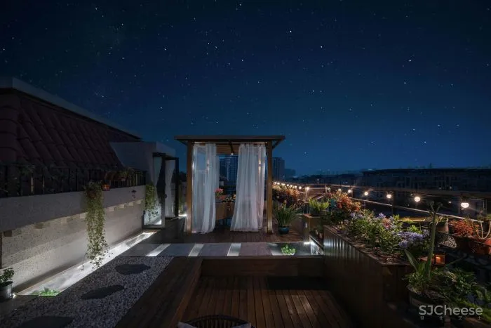 清杺之禅,朴素雅致的中式跃层 原木空间设计