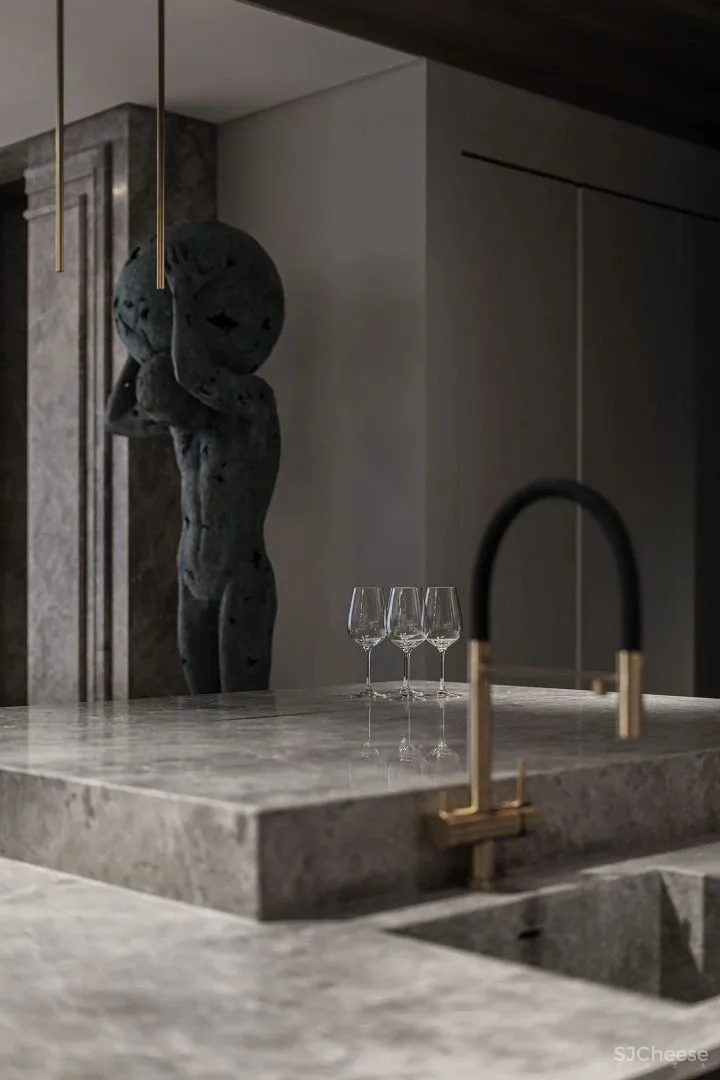 YODEZEEN新作 127㎡现代轻奢,帅气!