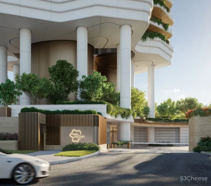 大平层+垂直森林,一层三户的独立式户型太赞了