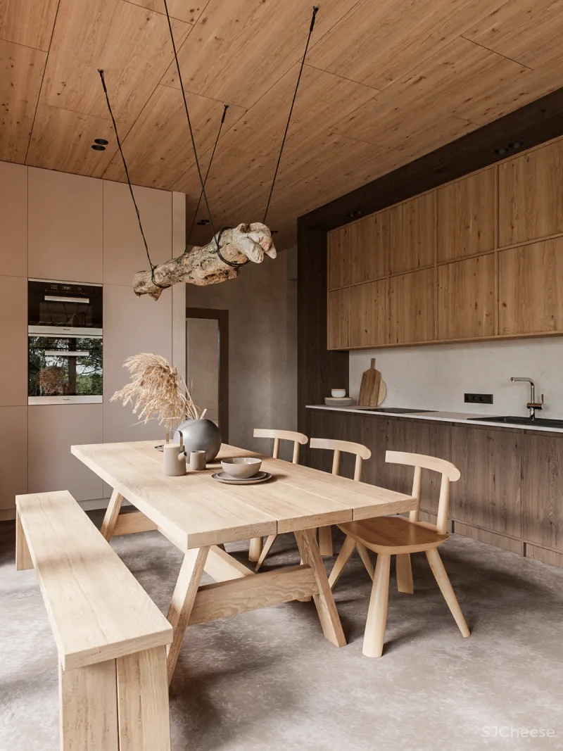 90㎡原木风设计,每一块木头都有它的脾气!