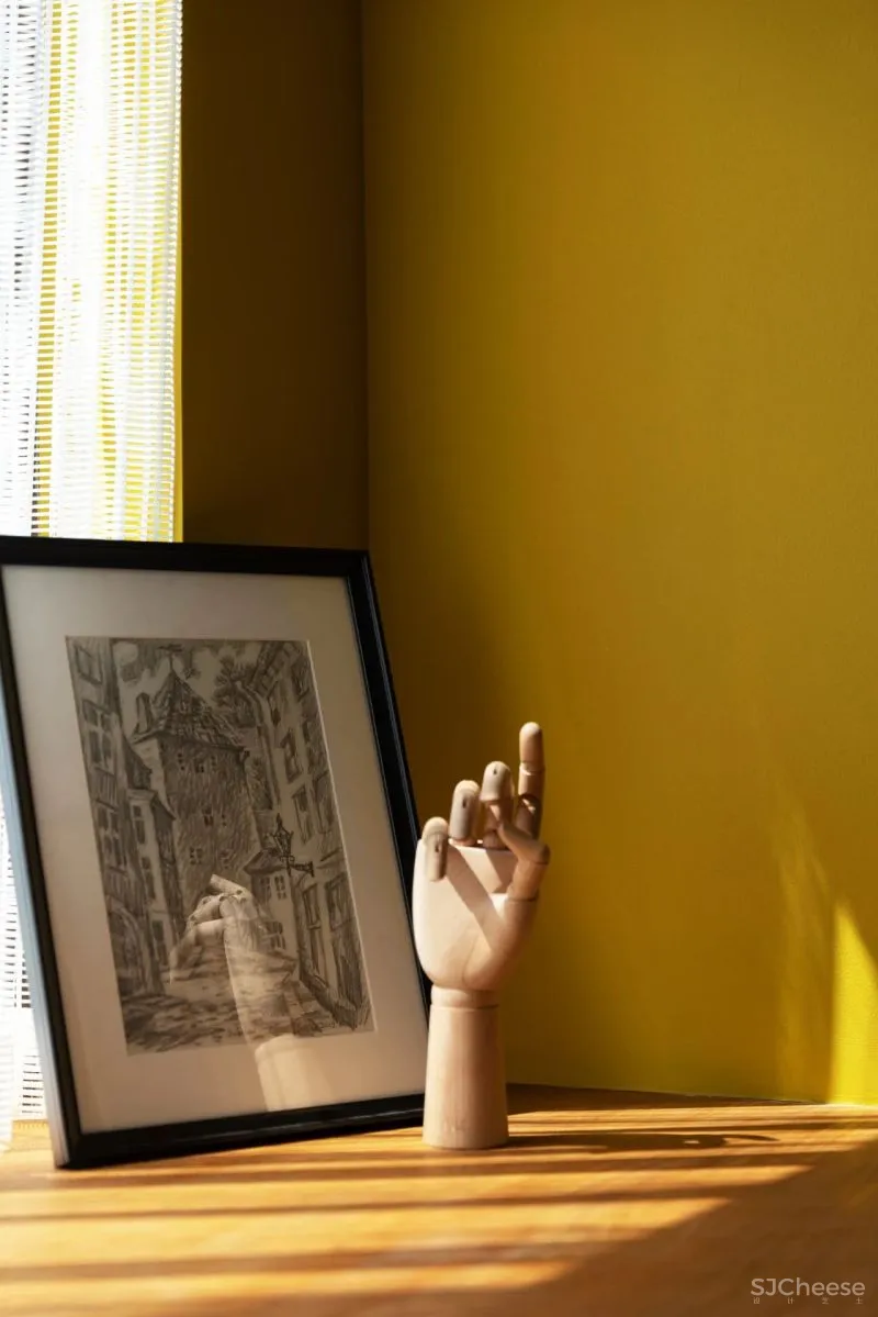 屋主审美太仙了!121m²蓝 黄大胆撞色!精致又实用!