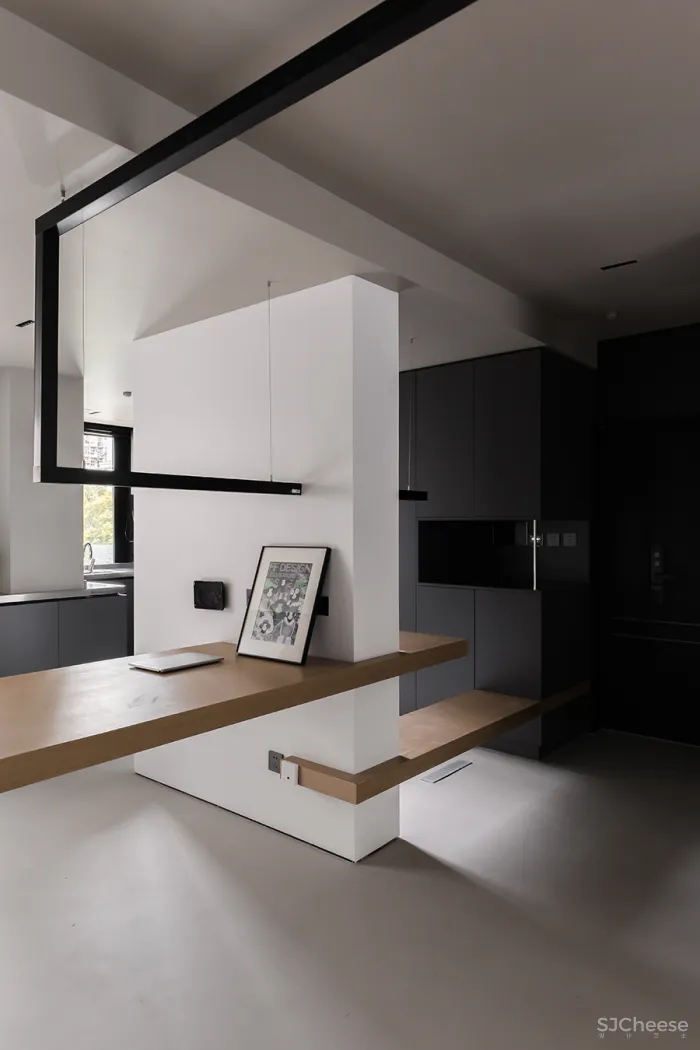 FF DESIGN • 折线｜120平一人居，50度灰的空间独白