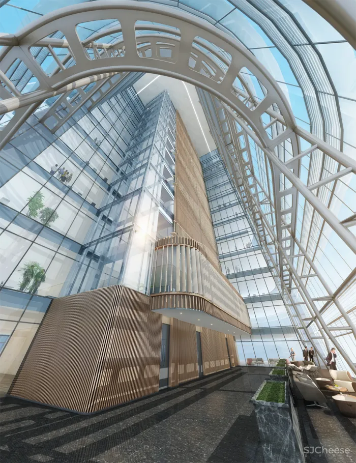 AN AURA 段志 大百汇广场，深圳福田 CBD 超甲级办公的艺术实践