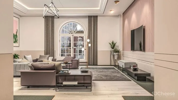 高级-耐看灰粉住宅