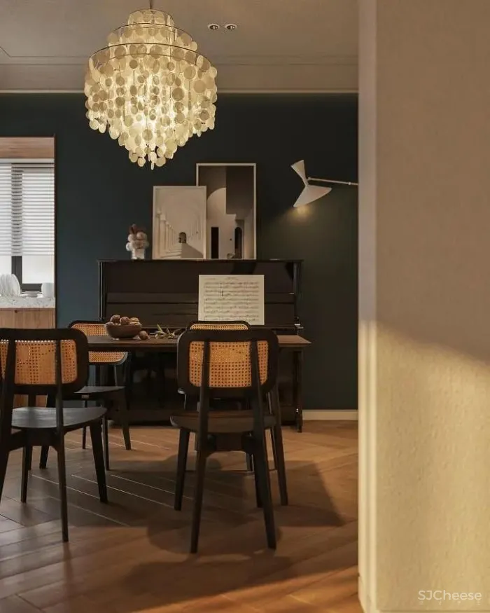 全案设计|论退休后的居住环境是怎样的?暖色系法式复古设计